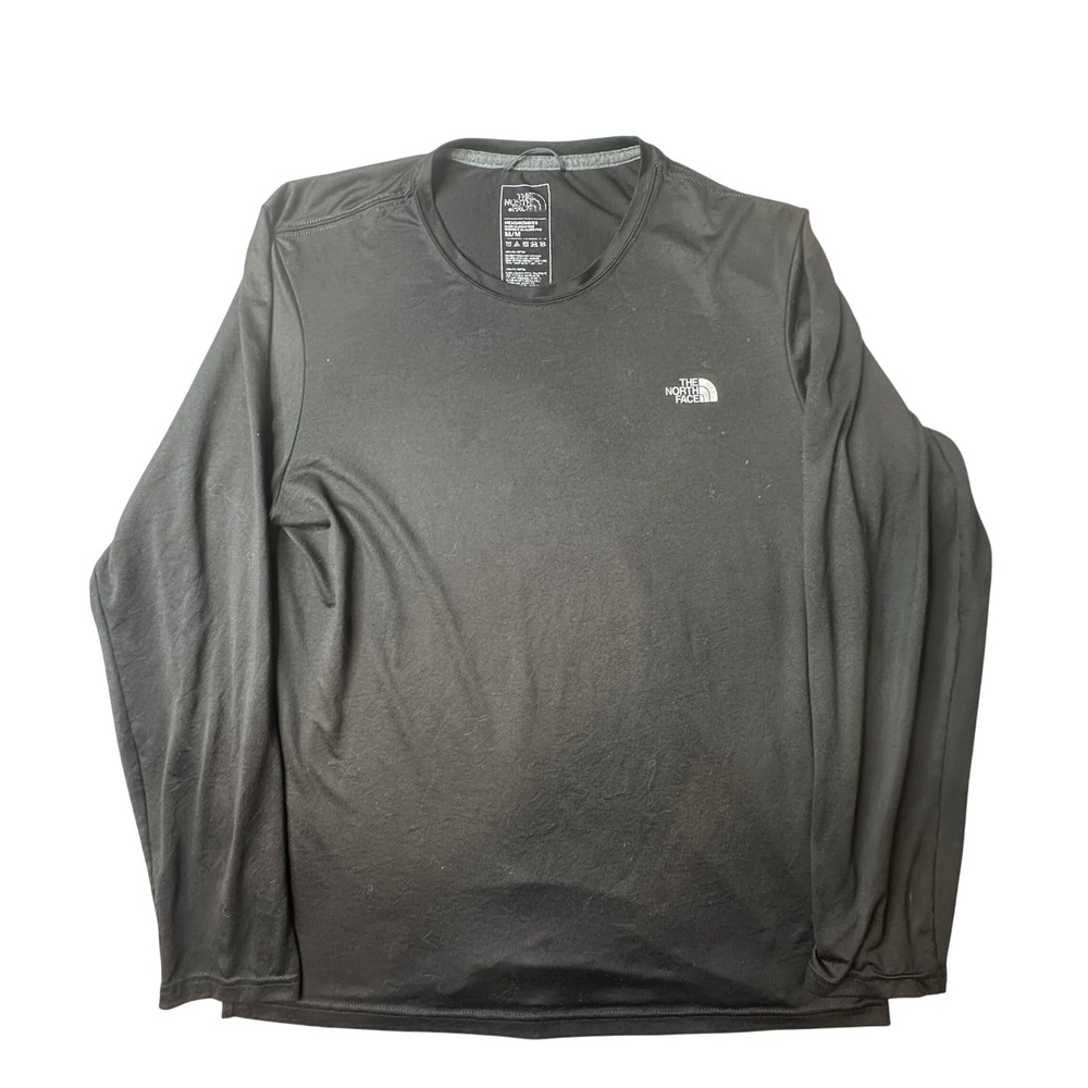 The North Face Shirt Mens M Black FlashDry Long Sleeve Performance Tee Active